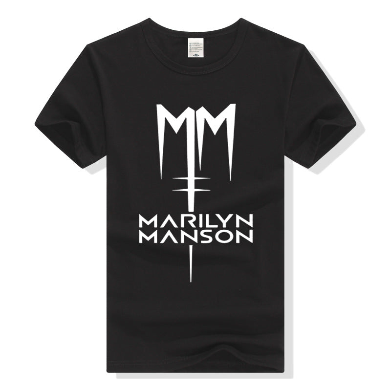 Marilyn Manson T Shirt Marilyn Manson Printed Loose T Shirt Men