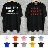 Gallery Dept T Shirt Retro Printed Loose Short-Sleeved Shirt