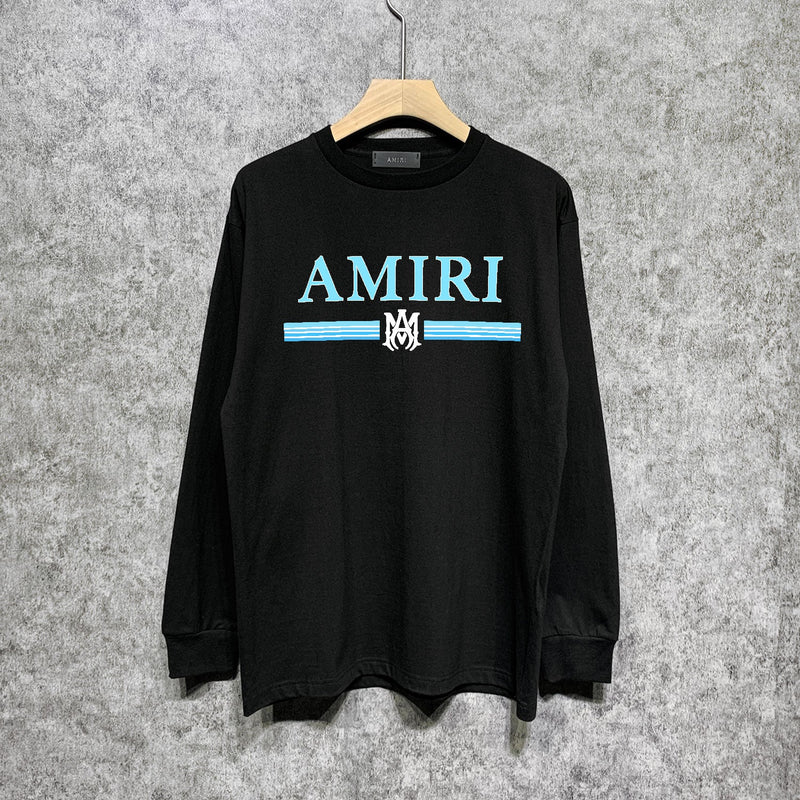 Amiri Long Sleeved Shirt Printed Trendy Pure Cotton