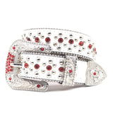 Hip-hop punk rhinestone belt punk style