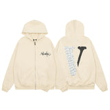 Vlone Hoodie autumn and winter electrocardiogram big V letter