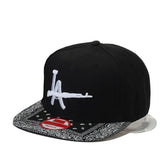 Trendy flat brimmed hat cashew brim sun shade