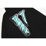 Vlone Hoodie Autumn/Winter Big V Letter Hooded Sweater
