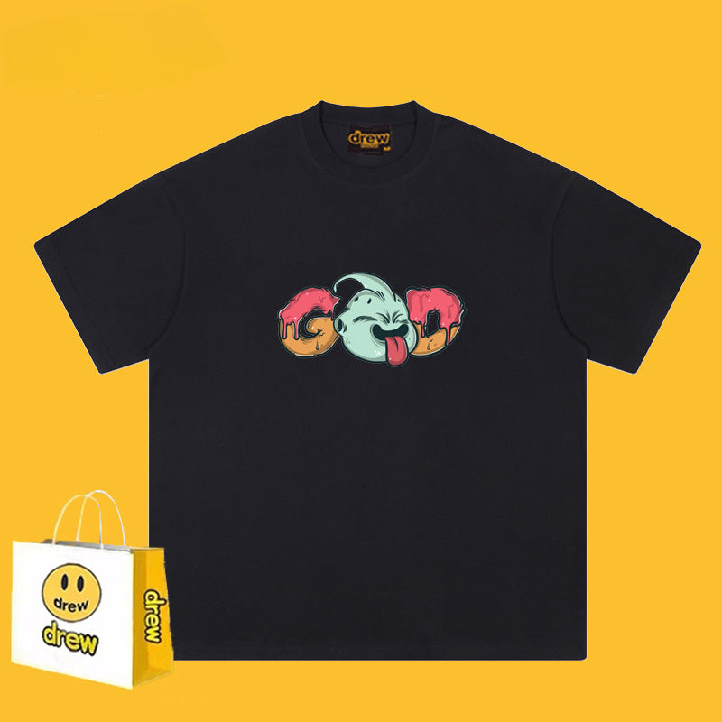 Drew T Shirts Cotton Short-Sleeved Printed T-shirt