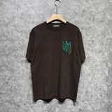 Amiri t shirts camouflage letterprinting short sleeves
