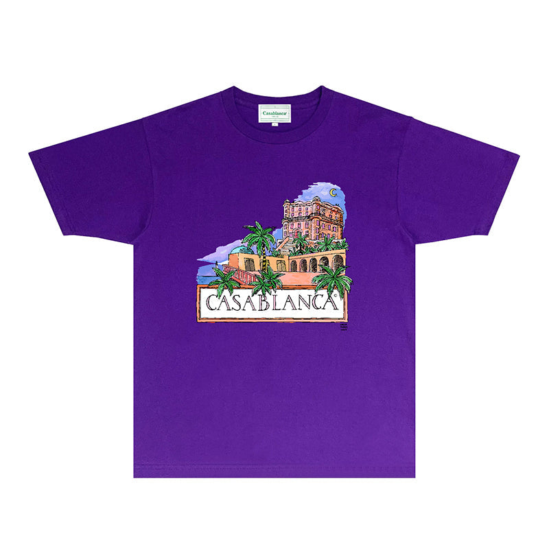 Casablanca T Shirts Fashion Print Street