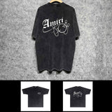 Amiri washed t-shirt bowling printing