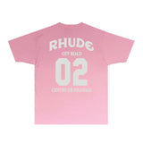 Rhude T Shirts Printed Trendy Pure Cotton