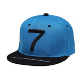 Trendy flat brimmed hat number 7 adjustable
