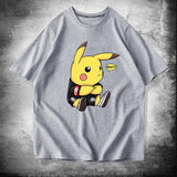 Men and Women Pokemon Pikachu T Shirt Cotton Short Sleeve T-shirt