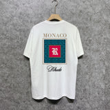 Rhude T Shirts Printed Trendy Pure Cotton