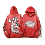 HS Hoodie Vintage Distressed Creative Printing