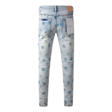 Purple Brand Jeans Pure Cotton High Street Trend