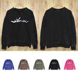 Amiri Distressed Sweatshirt Printed Trendy Pure Cotton