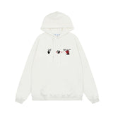 OFF WHITE Hoodie Trendy Street Style Personalized Cotton