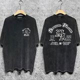 Amiri washed t-shirt letterprinting short sleeves