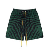 Rhude T Shirt Zebra Letter Embroidery Casual Short Sleeve Shirt, Shorts