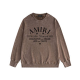 Amiri Distressed Sweatshirt Printed Trendy Pure Cotton