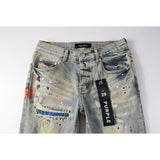 Purple Brand Jeans Pure Cotton High Street Trend