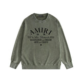 Amiri Distressed Sweatshirt Printed Trendy Pure Cotton