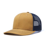 Trendy flat brimmed hat summer mesh breathable