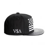 Trendy flat brimmed hat usa american flag unisex spring and autumn