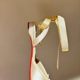Louboutin-style red bottom shoes clretroeleganceniche stylebows ballet shoes rhinestone silk flatsflats women's hot style ribbon sandals