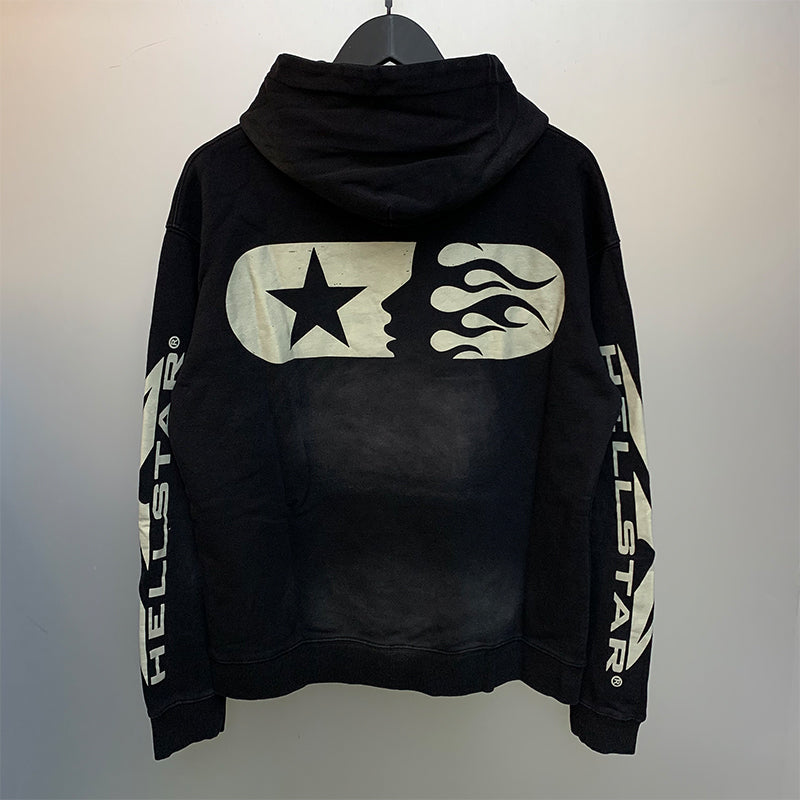 HS Hoodie Retro Printed Loose Autumn and winter