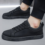 Louboutin-style red bottom shoes menclletter breathable sneakers all year roundcasual shoes casual plain fashiontrendy sneakers fleece-lined shoes