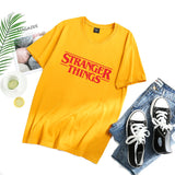 Stranger Things T Shirt Letter Print Short-Sleeve T-shirt Women's Bottoming Shirt