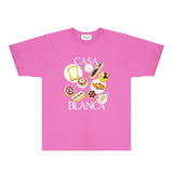 Casablanca T Shirts Fashion Print Street