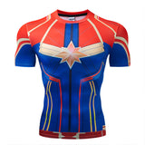 Marvel T Shirt Tight Men's Sports Fitness 3D Men's Clothing