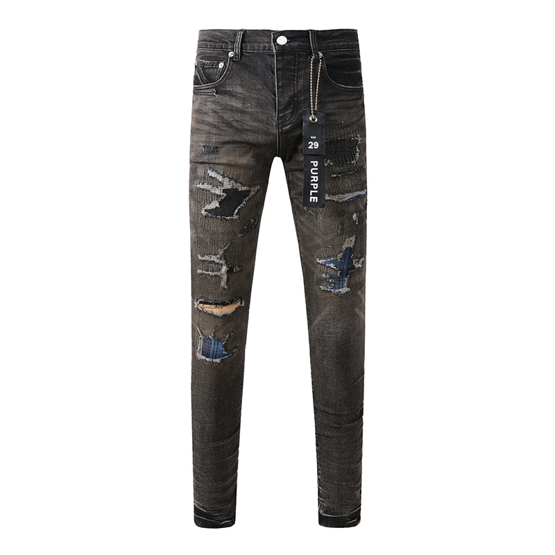 Purple Brand Jeans Pure Cotton High Street Trend #9080