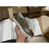 Louboutin-style red bottom shoes european cl style gridsmen's shoes cowhide rivets hot diamond low-top red bottom shoes couple sneakers casualeasiest for match