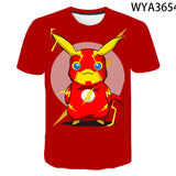 Men and Women Pokemon Pikachu T Shirt 3D Digital Printing round Neck Men's and Women's T-shirt