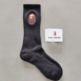 Bape Socks Male Female Medium Tall Tube