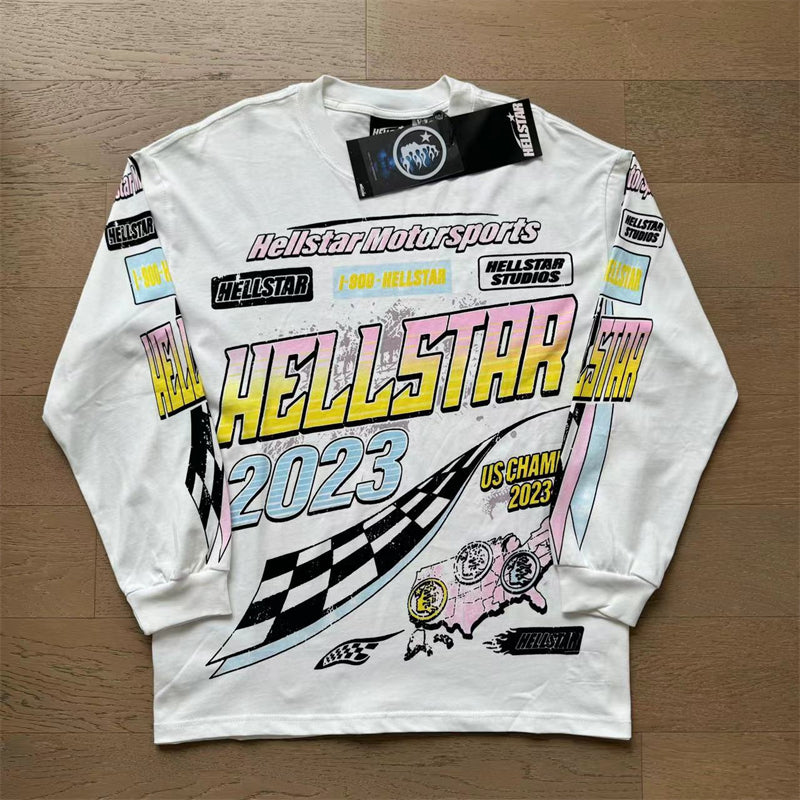 HS Long Sleeve T-Shirt Retro style high street trend