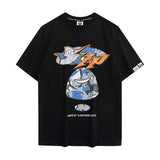 A Bath Ape Print T Shirt Casual Fashion Shark Print Couple Loose