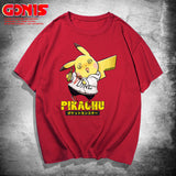 Men and Women Pokemon Pikachu T Shirt Pikachu Joint Name Short Sleeve T-shirt