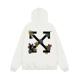 OFF WHITE Hoodie Trendy Street Style Personalized Cotton