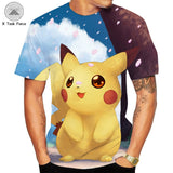 Men and Women Pokemon Pikachu T Shirt Pokemon Pikachu 3D Digital