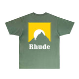 Rhude T Shirts Printed Trendy Pure Cotton