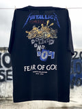 Mens Vintage T-Shirts FOG co-branded METALLICA Washed Black Tee