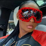 Trendy punk glasses sensor technology y2k