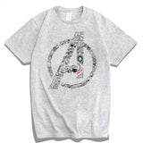 Marvel T Shirt T-shirt Cotton Short Sleeve Thor Iron Man