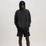 Palm Angels Hoodie Smoke Letter Flame Print Hooded Sweater