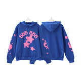 Sp5der Hoodie Cobweb Puff Print Pure Cotton