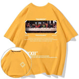 Caravaggio T-Shirts Men's plus Size Hip Hop Loose Short Sleeve Cotton T-shirt