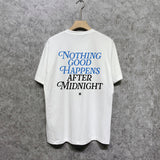 Amiri t shirts earth letter printing short sleeve