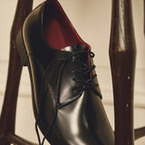 Louboutin-style red bottom shoes derby shoes menclassycl red bottom leather shoes blake thick sole business work clothing pointed toe thin bottom oxford shoes